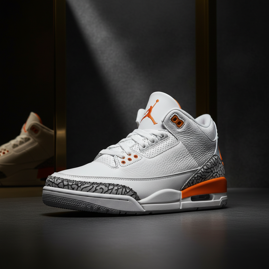 Air Jordan 3 retro "white and orange peel"