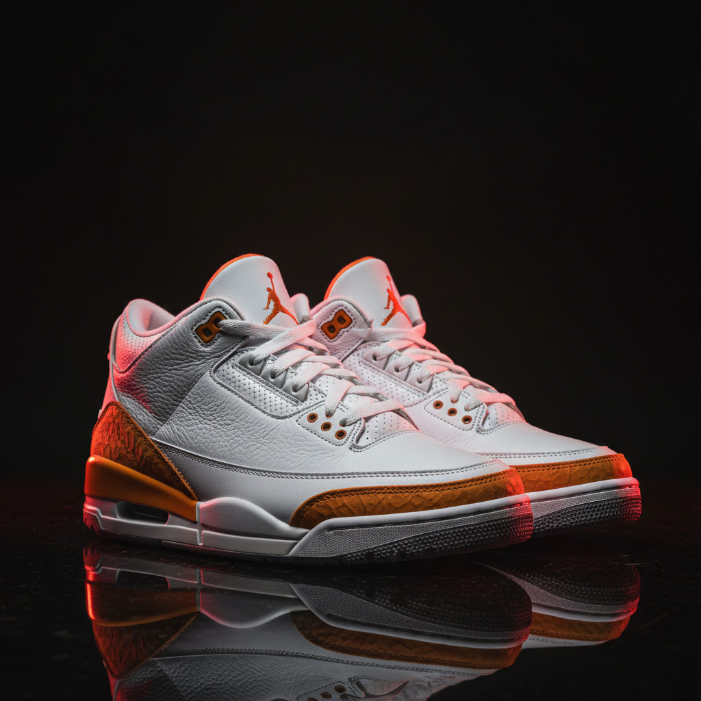 Air Jordan 3 retro "white and orange peel"