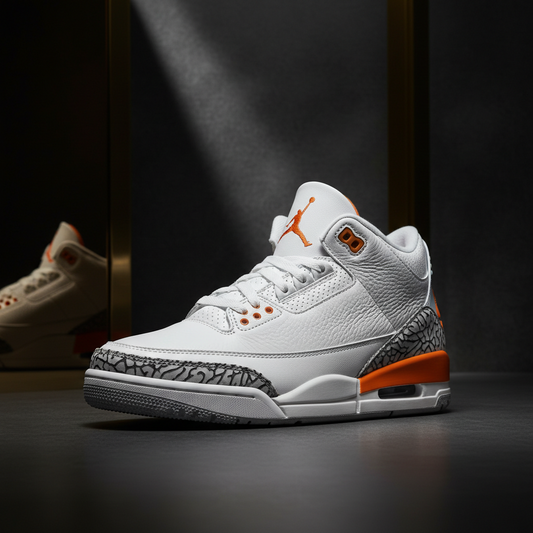 Air Jordan 3 retro "white and orange peel"