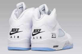 Air Jordan 5 white metallic